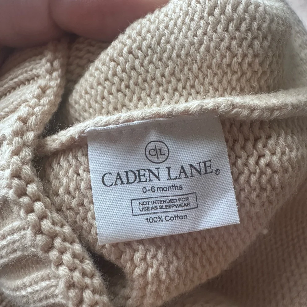 Cream baby beanie hat